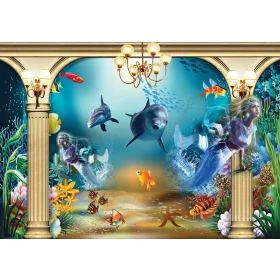 Tengerfenék poszter, fotótapéta, Vlies (104 x 70,5 cm)