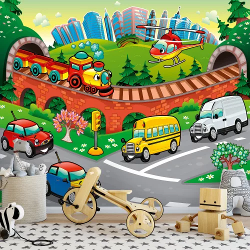 Forgalom poszter, fotótapéta, Vlies (104 x 70,5 cm)