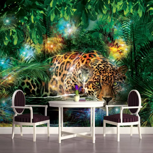 Jaguár poszter, fotótapéta Vlies (312 x 219 cm)