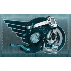 Koponya poszter, fotótapéta, Vlies (104 x 70,5 cm)