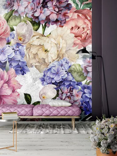 Virágok poszter, fotótapéta, Vlies  (206x275 cm, álló)