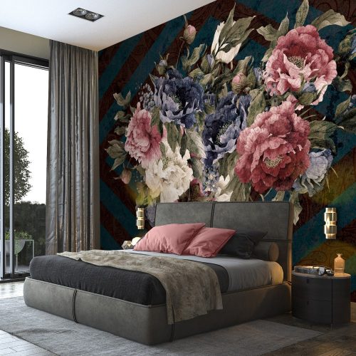 Rózsa poszter, fotótapéta, Vlies (104 x 70,5 cm)