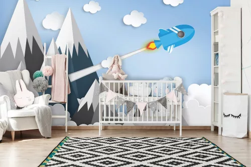 Űrhajó poszter, fotótapéta, Vlies (104 x 70,5 cm)