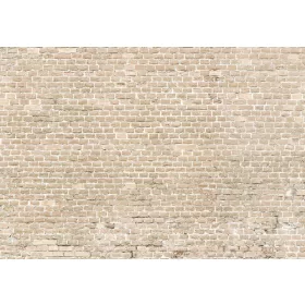   Világosbarna téglafal poszter, fotótapéta, Vlies (104 x 70,5 cm)