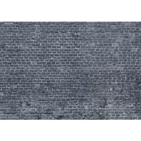   Szürke téglafal poszter, fotótapéta, Vlies (104 x 70,5 cm)