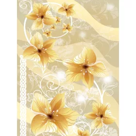   Virág minta poszter, fotótapéta, Vlies  (206x275 cm, álló)