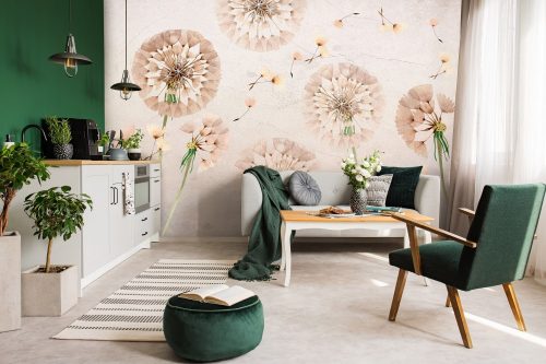 Pitypangok poszter, fotótapéta, Vlies (104 x 70,5 cm)