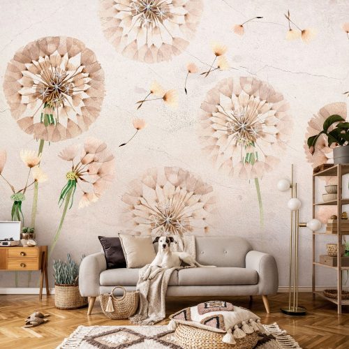 Pitypangok poszter, fotótapéta, Vlies (104 x 70,5 cm)