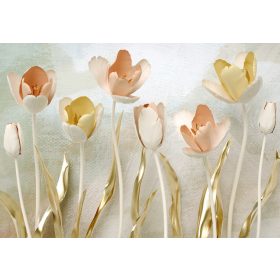 Tulipánok poszter, fotótapéta, Vlies (104 x 70,5 cm)