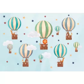 Ballonok poszter, fotótapéta, Vlies (104 x 70,5 cm)