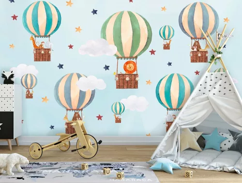 Ballonok poszter, fotótapéta, Vlies (104 x 70,5 cm)