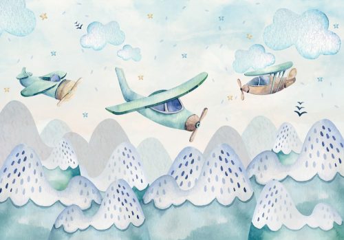 Repülők poszter, fotótapéta, Vlies (104 x 70,5 cm)