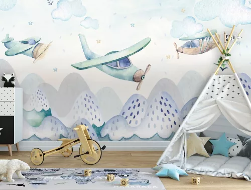 Repülők poszter, fotótapéta, Vlies (104 x 70,5 cm)