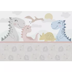   Dinó mese figurák 1 poszter, fotótapéta, Vlies (104 x 70,5 cm)