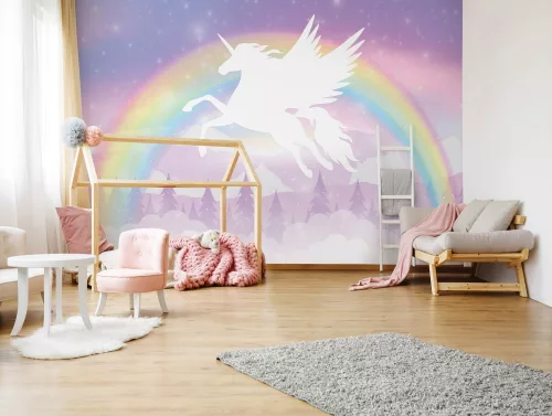 Unikornis poszter, fotótapéta, Vlies (104 x 70,5 cm)