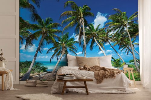 Fás tengerpart poszter, fotótapéta, Vlies (104 x 70,5 cm)