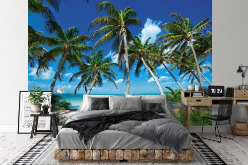 Fás tengerpart poszter, fotótapéta, Vlies (104 x 70,5 cm)