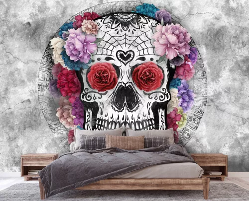 Koponya poszter, fotótapéta, Vlies (104 x 70,5 cm)