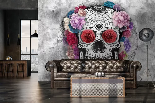 Koponya poszter, fotótapéta, Vlies (104 x 70,5 cm)