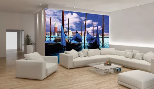 Gondolák  poszter, fotótapéta, Vlies (104 x 70,5 cm)