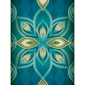   Absztrakt virág poszter, fotótapéta, Vlies  (184x254 cm, álló)