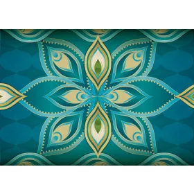   Absztrakt virág poszter, fotótapéta, Vlies (104 x 70,5 cm)