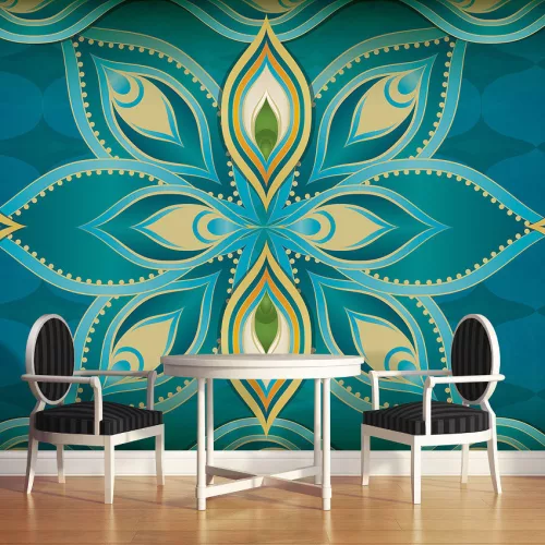 Absztrakt virág poszter, fotótapéta, Vlies (416 x 254 cm)