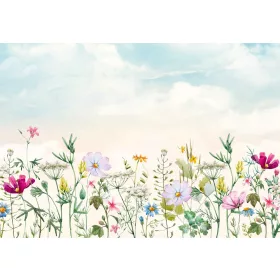   Virágok a Réten poszter, fotótapéta, Vlies (104 x 70,5 cm)