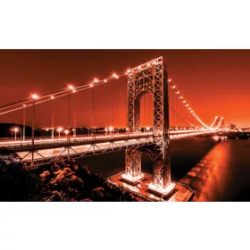 Manattan Bridge poszter, fotótapéta, Vlies (104 x 70,5 cm)