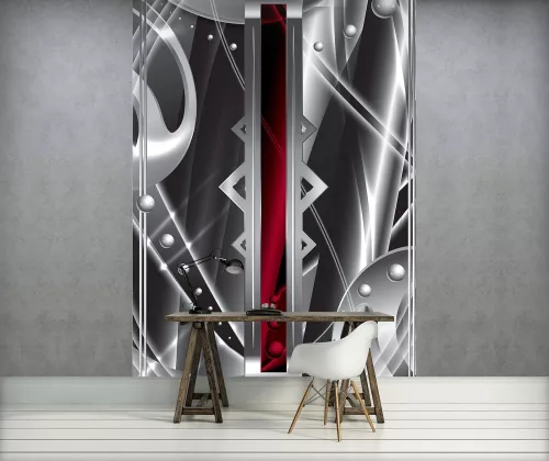 Absztrakt poszter, fotótapéta, Vlies  (184x254 cm, álló)