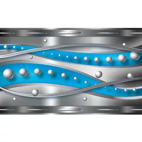 Absztrakt minta poszter, fotótapéta, Vlies (104 x 70,5 cm)