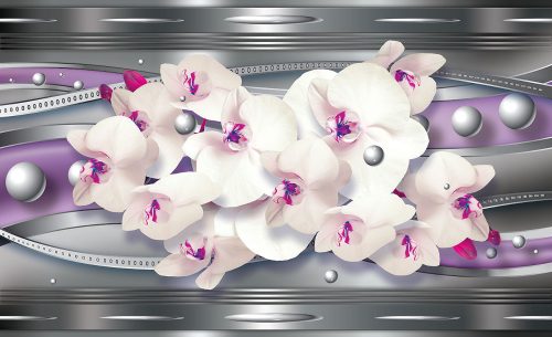 Virág minta poszter, fotótapéta Vlies (254 x 184 cm)