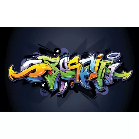 Graffiti poszter, fotótapéta, Vlies (104 x 70,5 cm)