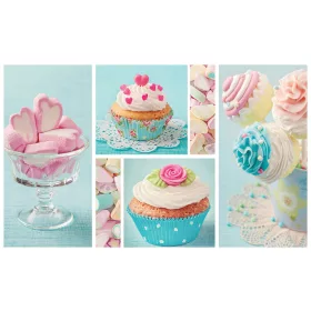 Édességek poszter, fotótapéta, Vlies (104 x 70,5 cm)