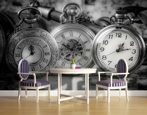 Órák poszter, fotótapéta, Vlies (104 x 70,5 cm)