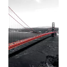   Golden Gate Bridge poszter, fotótapéta, Vlies  (184x254 cm, álló)