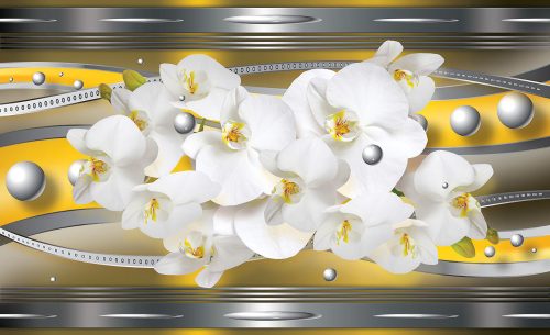 Virágok poszter, fotótapéta Vlies (254 x 184 cm)