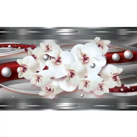 Orchidea poszter, fotótapéta, Vlies (104 x 70,5 cm)