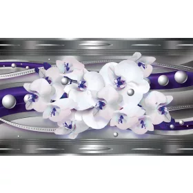 Orchidea poszter, fotótapéta, Vlies (104 x 70,5 cm)