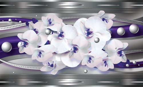 Orchidea poszter, fotótapéta Vlies (254 x 184 cm)
