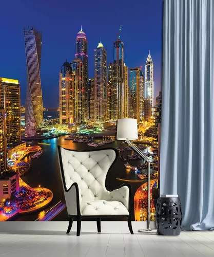 Dubai poszter, fotótapéta, Vlies  (184x254 cm, álló)