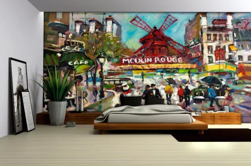 Moulin Rouge poszter, fotótapéta, Vlies (104 x 70,5 cm)