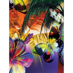   Színes pillangó poszter, fotótapéta, Vlies  (184x254 cm, álló)