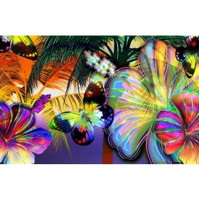   Szines pillangó poszter, fotótapéta, Vlies (104 x 70,5 cm)