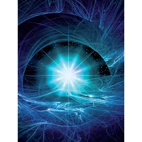   Cosmic Twist kékben poszter, fotótapéta, Vlies  (184x254 cm, álló)