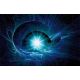 Cosmic Twist kékben poszter, fotótapéta Vlies (152,5 x 104 cm)