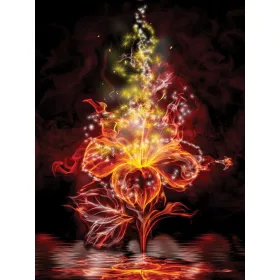   Virág minta poszter, fotótapéta, Vlies  (206x275 cm, álló)