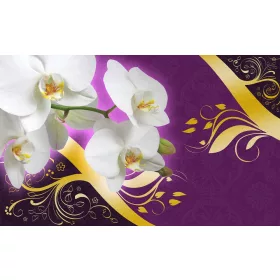 Virág minta poszter, fotótapéta, Vlies (104 x 70,5 cm)