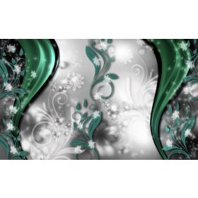 Virág minta poszter, fotótapéta, Vlies (104 x 70,5 cm)