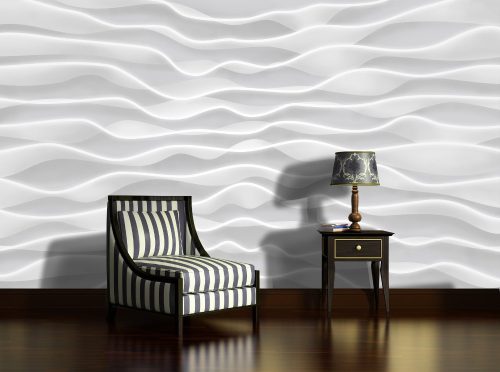 Hullámok minta poszter, fotótapéta Vlies (312 x 219 cm)
